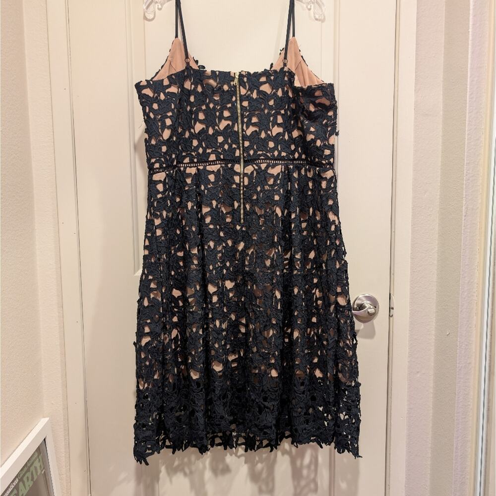 So Fancy Lace Navy Midi Dress City Chic Plus Size 20 - Picture 7 of 12